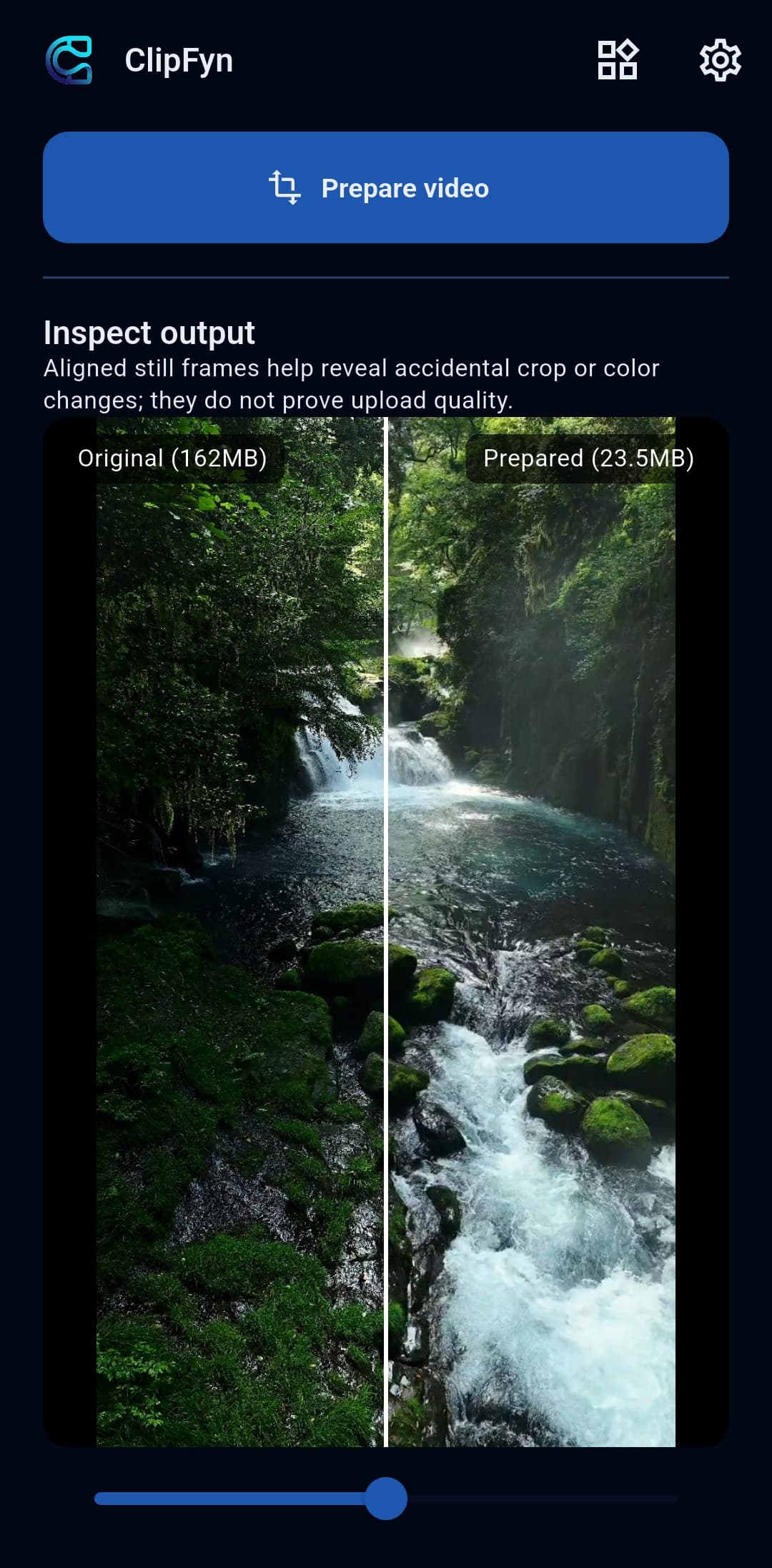 ClipFyn Side-by-Side Comparison Preview