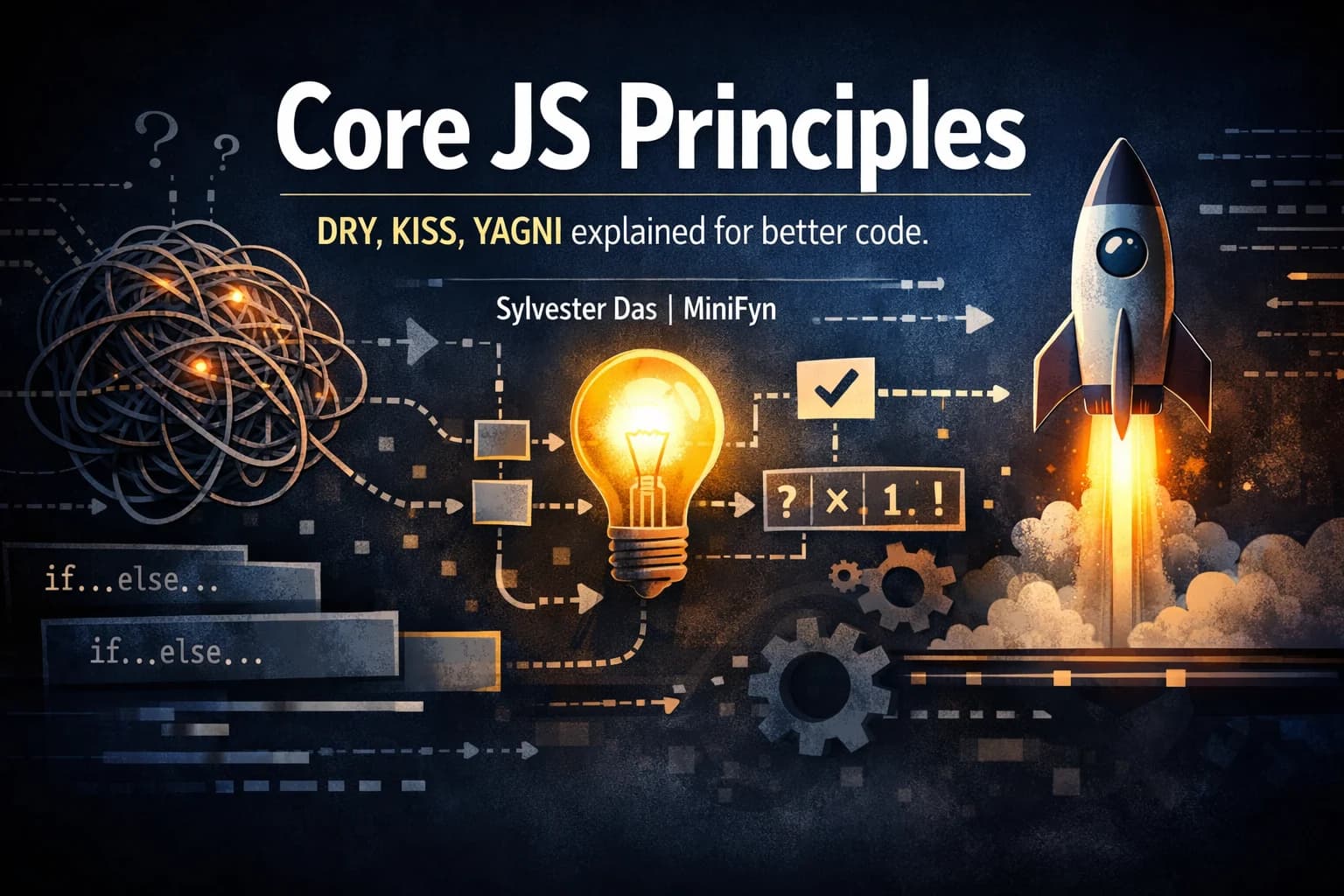 Mastering Core JavaScript Design Principles: DRY, KISS, and YAGNI Explained